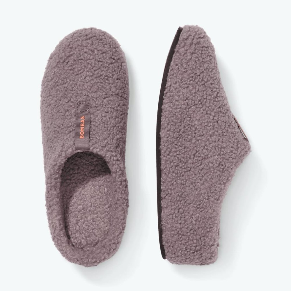 BOMBAS Women's Sunday Slippers in Dusty Purple Size 5